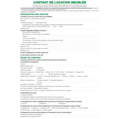 Photo Contrat de location - Locaux meublés EXACOMPTA