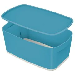 Photo Boîte de rangement avec couvercle - 5 litres - Bleu LEITZ My Box Cosy