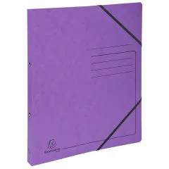 Photo Classeur 2 anneaux - Carte imprimée - Dos 20 mm - Violet EXACOMPTA