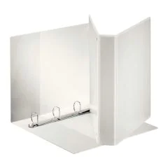 Photo Classeur personnalisable avec 3 Pochettes - Blanc - 4 anneaux de 30 mm : ESSELTE