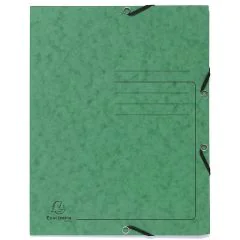 Photo Chemise imprimée à élastiques - 3 rabats - Vert EXACOMPTA