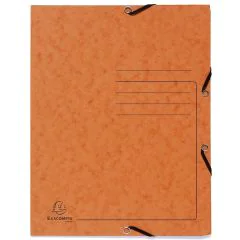 Photo Chemise imprimée à élastiques - 3 rabats - Orange EXACOMPTA