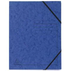 Photo Chemise imprimée à élastiques - Sans rabat - Bleu EXACOMPTA Image