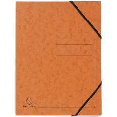 Photo Chemise imprimée à élastiques - Sans rabat - Orange EXACOMPTA Image