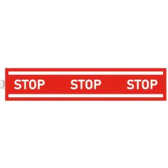 Photo Panneau adhésif - Bande Stop - Rouge EXACOMPTA