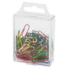 Photo 901 244299 - Boite de 100 trombones plastifiés - 27 mm
