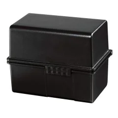 Photo Boite pour fiches en plastique - Format A8 - Noir : HAN 978-13