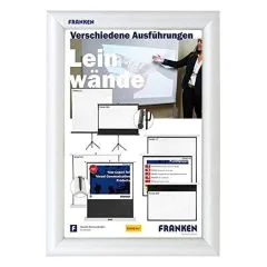 Photo Cadre porte-affiche sécurisé - Ininflammable - Format A4 : FRANKEN BS1801