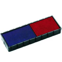 Photo COLOP E12/2 : Cassette de rechange pour tampon - Bleu Rouge - 107147