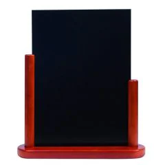Photo Ardoise de Table - 280 x 320 mm - Acajou : SECURIT Elegant Grand (ELE-M-LA)