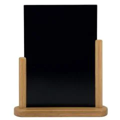 Photo Ardoise de Table - 280 x 320 mm - Support couleur Teck : SECURIT Elegant (ELE-TE-LA)