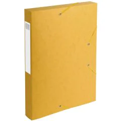 Photo Boîte de classement Cartobox - Dos 40 mm - Jaune EXACOMPTA Image
