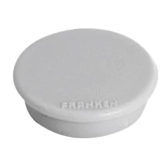 Photo Lot de 10 Aimants ronds - 13 mm - Gris : FRANKEN