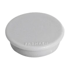 Photo Lot de 10 Aimants ronds - 24 mm - Gris : FRANKEN