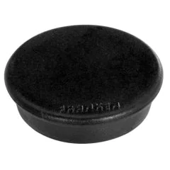 Photo Lot de 10 Aimants ronds - 24 mm - Noir : FRANKEN
