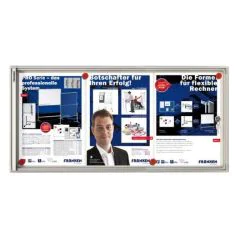 Photo Vitrine d'intérieur plate - 3 feuilles A4 - 730 x 370 mm : FRANKEN X-traLine