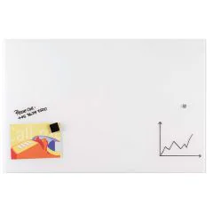 Photo Tableau design en verre - Blanc - 1000 x 650 mm : FRANKEN GTL456009