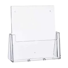 Photo Présentoir de table - 1 compartiment A4 - Transparent : HELIT H2352302