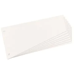 Photo Intercalaires trapèze en carton - 230 x 120 mm - Blanc : HERLITZ Lot de 100 réf. 10838506