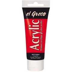 Peinture acrylique EL Greco - 75 ml - Rouge KREUL tube