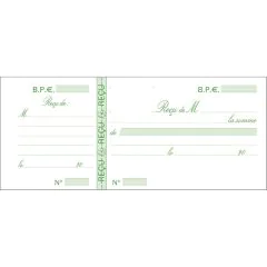 Photo REÇUS - Carnet à souche - 89 x 210 mm EXACOMPTA 