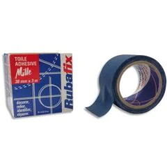 Photo RUBAFIX : Ruban adhésif  toile - Bleu - 38 mm x 3 m - 572200