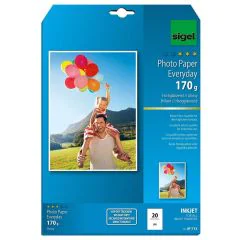 Photo SIGEL IP713 : papiers photos Everyday Plus - Format A4 - 170 g/m²