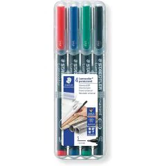 Photo Etui de 4 marqueurs permanents pour rétroprojecteur Lumocolor - 313 S STAEDTLER