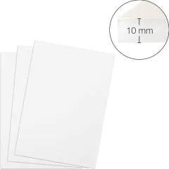 TRANSOTYPE : Lot de 15 plaques de mousse - 700 x 1000 mm - Blanc
