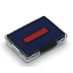 Photo TRODAT : Cassette de rechange pour tampon 6/50/2 - Bleu/Rouge - 51 50321