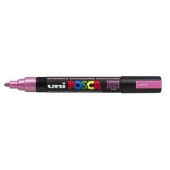 Marqueur peinture Posca PC 5M - Rose métallique UNI-BALL photo