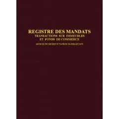 Registre des mandats Transaction immobilière 1410 Elve 