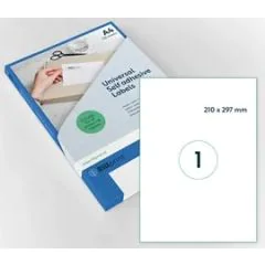 Étiquettes adhésives - 210 x 297 mm RILLPRINT Lot de 100