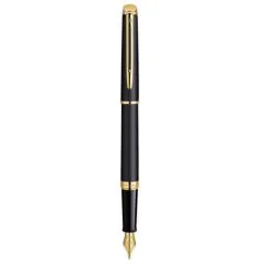 Stylo à plume - Largeur F - Noir Mat/Or WATERMAN Hémisphère Image