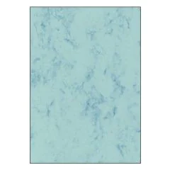 SIGEL DP261 : Lot de 100 feuilles marbrées - Format A4 - Bleu