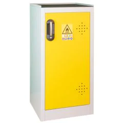 Armoire TRIONYX AZ50 pour produits dangereux - 80 L - Jaune fermée