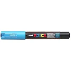 Marqueur peinture Posca PC 1MC - Bleu clair : UNI-BALL photo