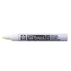 Marqueur permanent SAKURA Moyen - Jaune Fluo : PEN TOUCH image