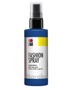 Photo MARABU : Peinture à vaporiser pour textile clair - Bleu Marine 17190050258