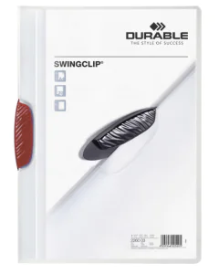 Photo Chemise de présentation A4 à clip - Rouge (DURABLE 2260-03)