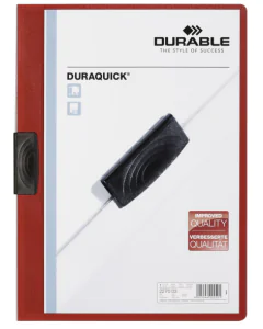 Photo Chemise de présentation A4 à clip - Rouge (DURABLE 2270-03)