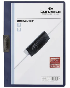 Photo Chemise de présentation A4 à clip - Bleu foncé (DURABLE 2270-07)