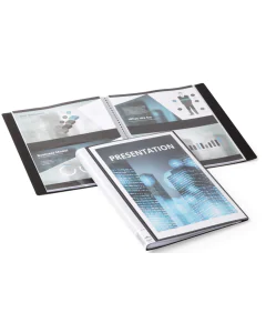 Photo Protège-documents A4 personnalisable de 40 vues - Noir DURABLE Duralook Plus