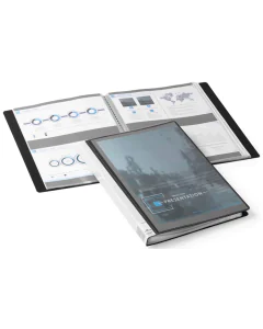 Photo Protège-documents A4 personnalisable de 80 vues - Noir DURABLE Duralook Plus