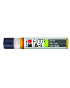 Photo MARABU Glitter-Liner 18030009519 : Peinture pour textile - Jaune brillant