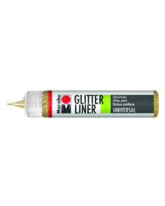 Photo MARABU Glitter-Liner 18030009584 : Peinture pour textile - Or brillant