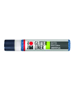 Photo MARABU Glitter-Liner 18030009594 : Peinture pour textile - Saphir brillant
