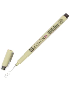 Photo Stylo feutre à pointe fine - 0,25 mm - Sépia : SAKURA Pigma Micron 01