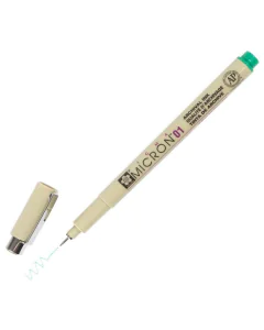 Photo Stylo feutre à pointe fine - 0,25 mm - Vert : SAKURA Pigma Micron 01