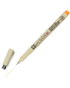 Photo Stylo feutre à pointe fine - 0,25 mm - Orange : SAKURA Pigma Micron 01